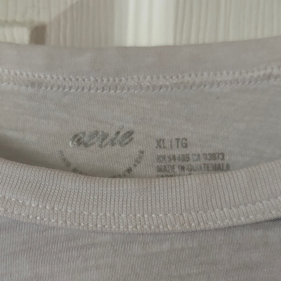 Aerie White Long Sleeve Tee - Picture 2 of 4
